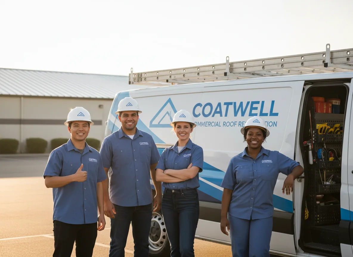 Commercial roof coating company in Fred, TX